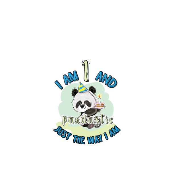 PANDASTIC 1 model alb pe tricou