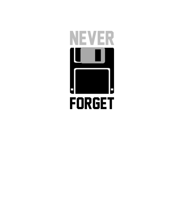 Never Forget model roșu pe tricou