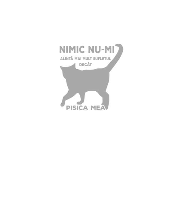 Nimic nu-mi alintă mai mult sufletul decât pisica mea model negru pe tricou