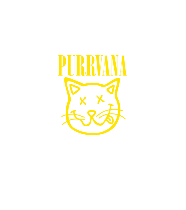 PURRVANA model negru pe tricou