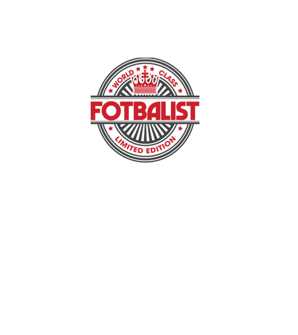 Fotbalist model alb pe tricou