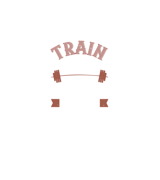 Train Hard model negru pe tricou