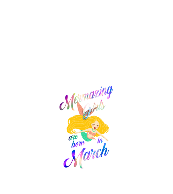 Mermazing girls are born march model negru pe tricou