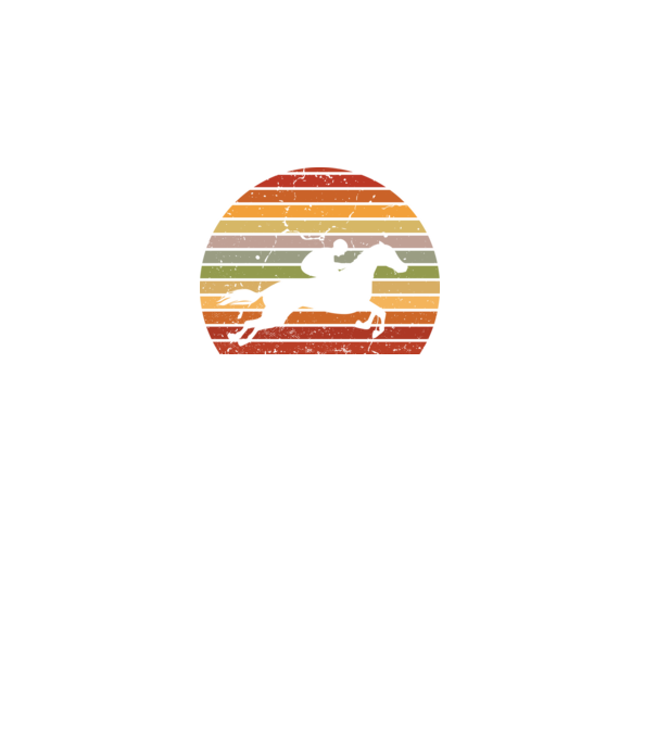 horse race model negru pe tricou