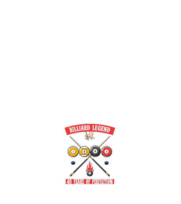 Billiard legend born in 1983 model alb pe tricou