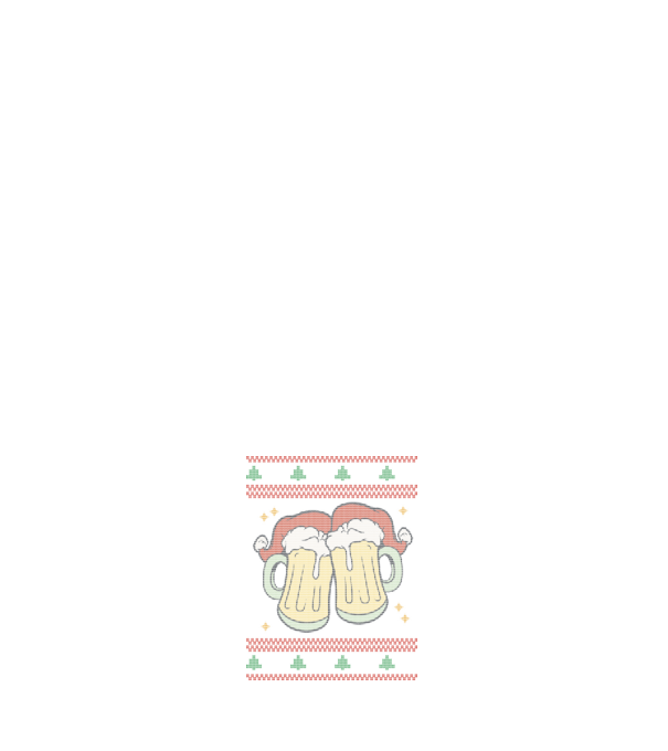 ugly sweater beers model albastru închis pe tricou