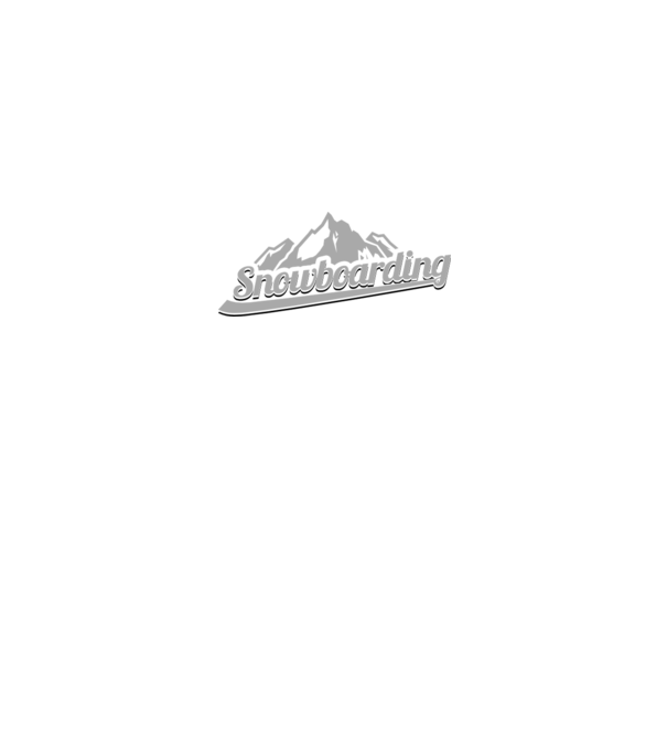 Snowboarding model alb pe tricou