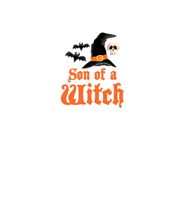 Son of a witch model alb pe tricou