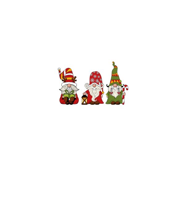 Xmas gnomes 2 model negru pe tricou