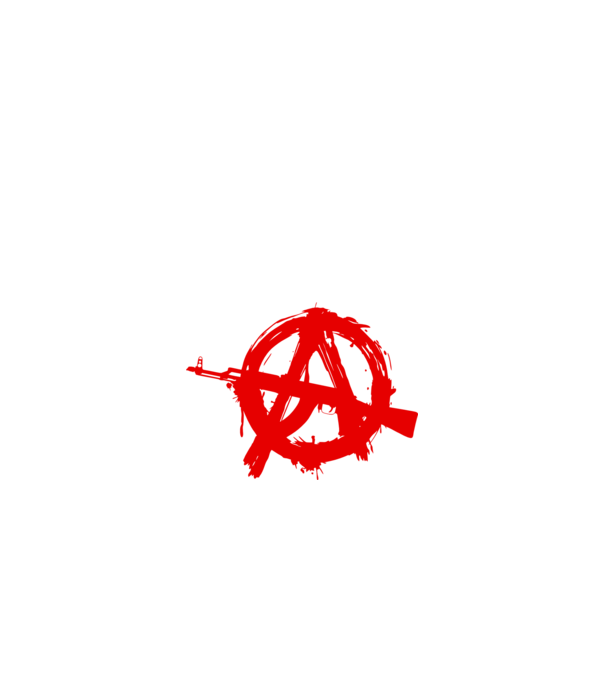 Akanarchy model alb pe tricou