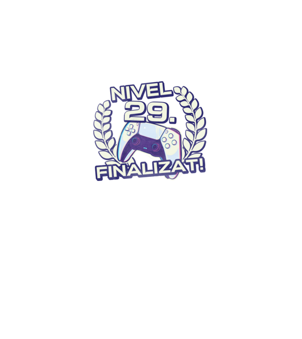 Nivel 29 finalizat! model negru pe tricou