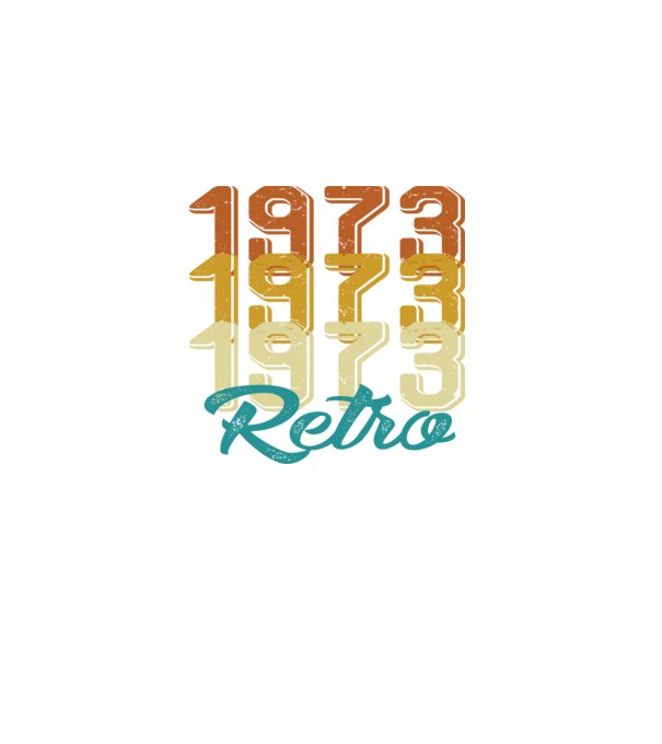 Retro 1973 model negru pe tricou