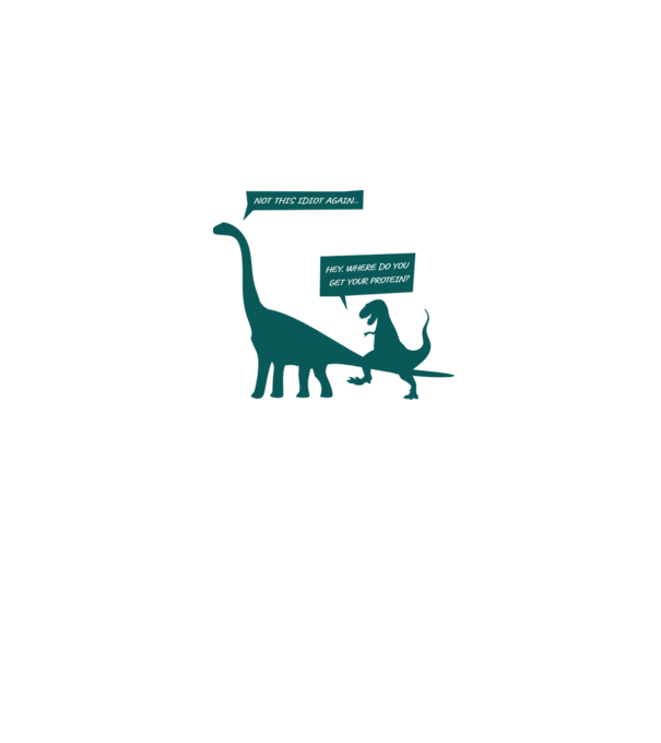 idiot dinosaur vegan model alb pe tricou