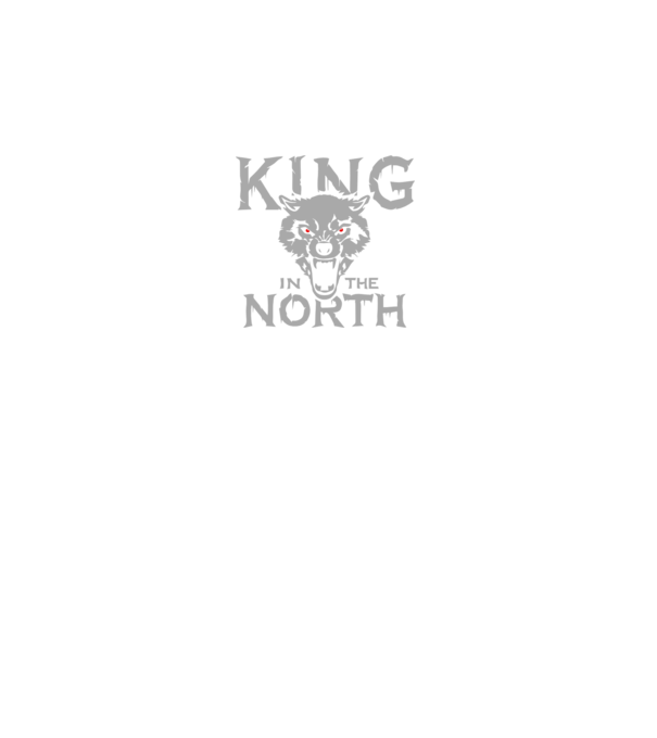 King In The Noth model negru pe tricou
