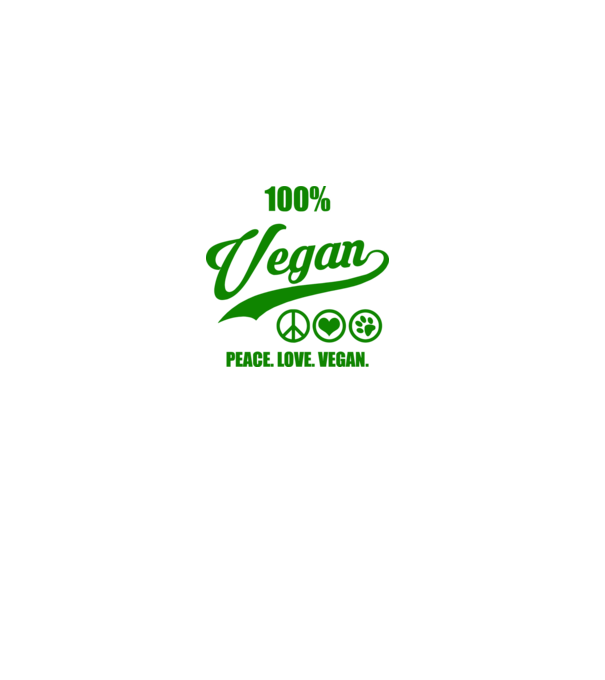 100% vegan model gri pe tricou