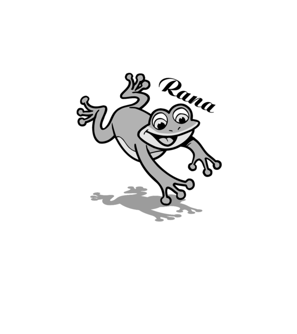 Frog model alb pe tricou
