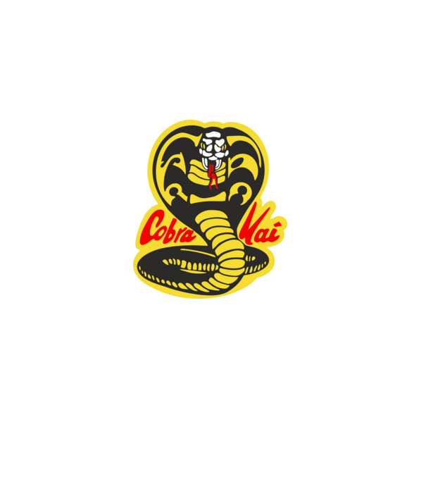 cobra kai logo model negru pe tricou