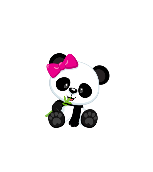 cute panda girl model alb pe tricou