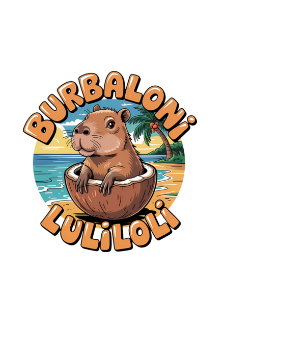 Burbaloni Luliloli model alb pe tricou
