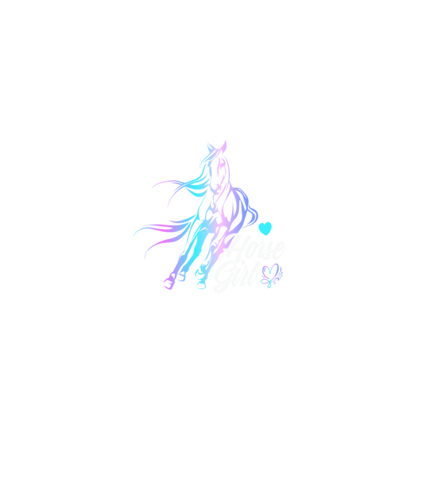 Horse girl 2 model negru pe tricou