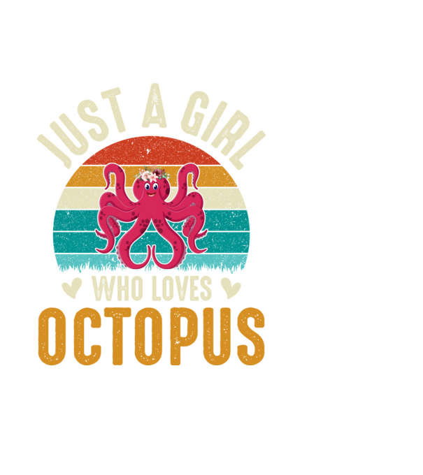 Octopus model negru pe tricou