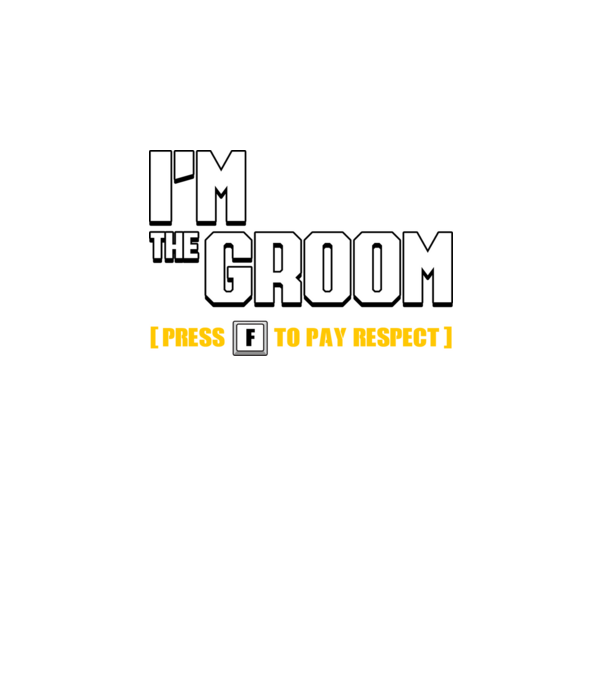 I'm the Groom model negru pe tricou