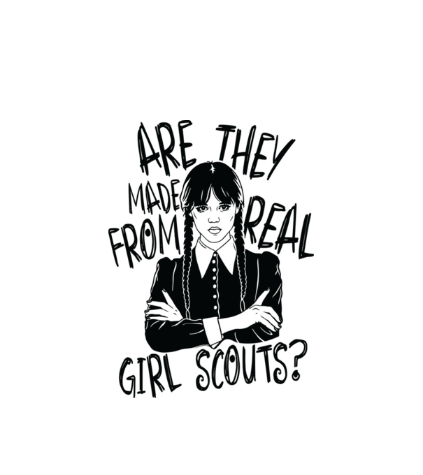 Are the made from real girl scouts model alb pe tricou