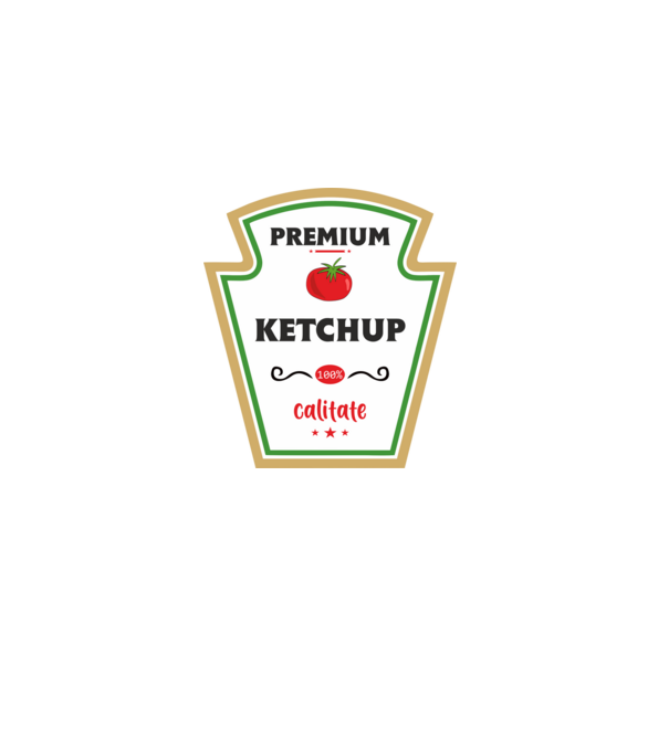 ketchup premium - calitate model bordo pe tricou