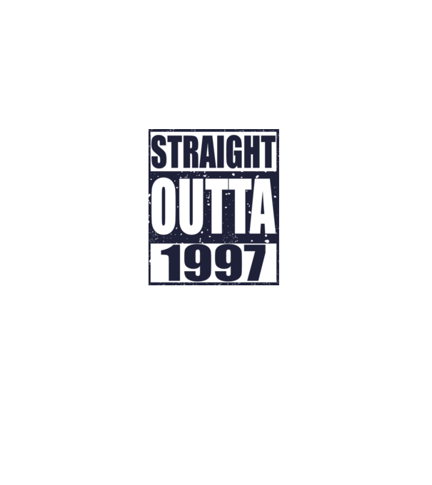 Straight Outta - 1997 model galben pe tricou