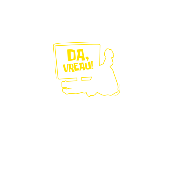 Da, vreau! model verde neon pe tricou
