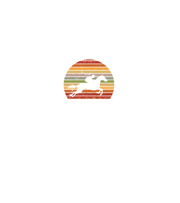 horse race model negru pe tricou