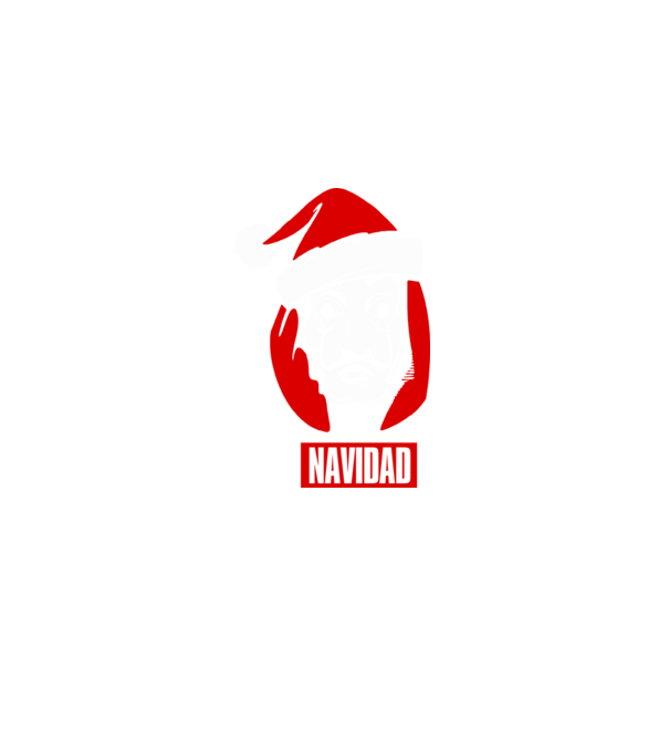 feliz navidad merry christmas money heist model negru pe tricou