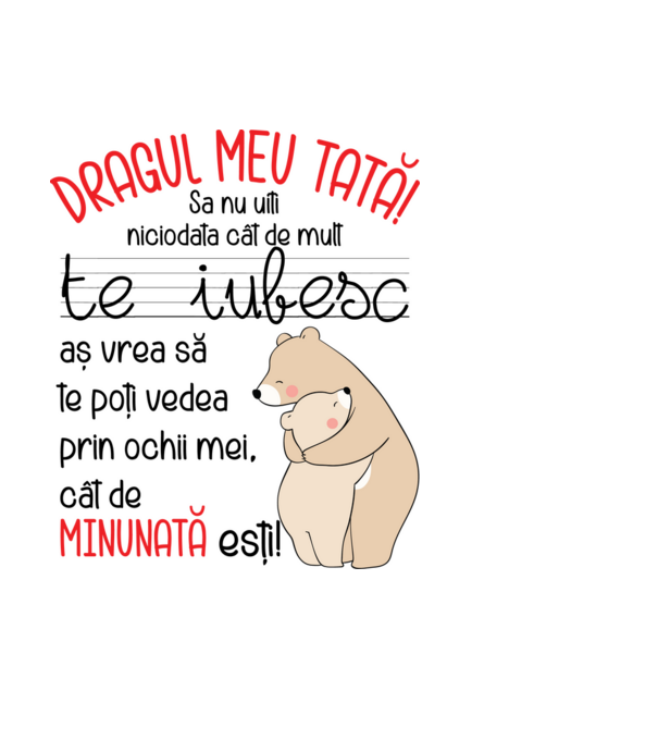 Tată Cât de minunat ești model negru pe tricou