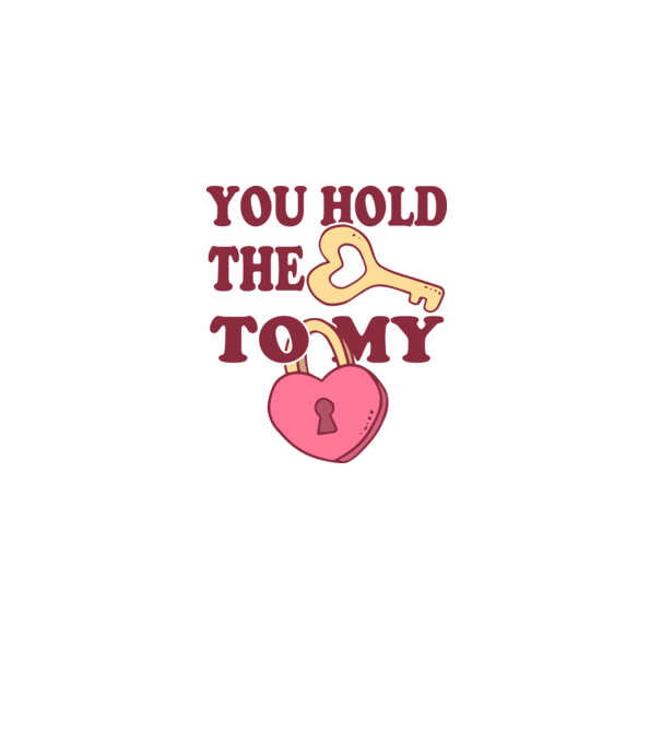 you hold the key to my heart model alb pe tricou