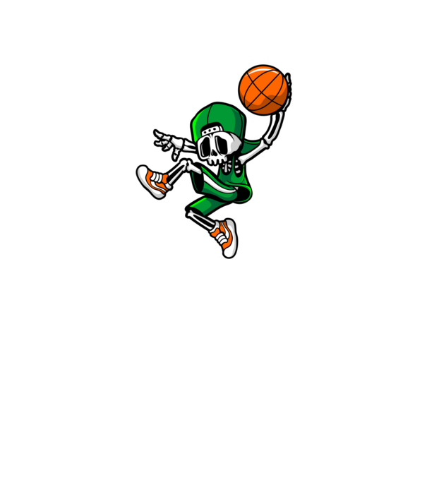 Basketbone model negru pe tricou