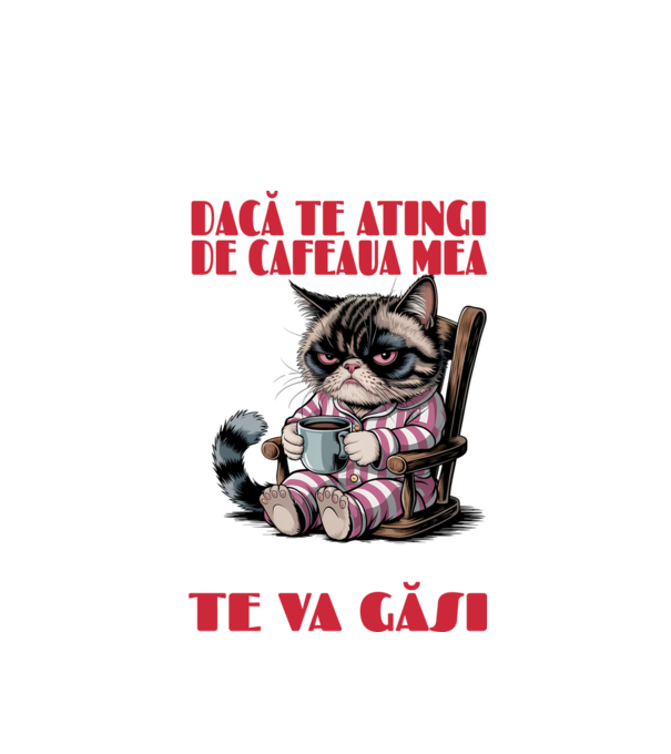 atinge cafeaua mea și nici măcar Google nu te va găsi Negru model alb pe tricou