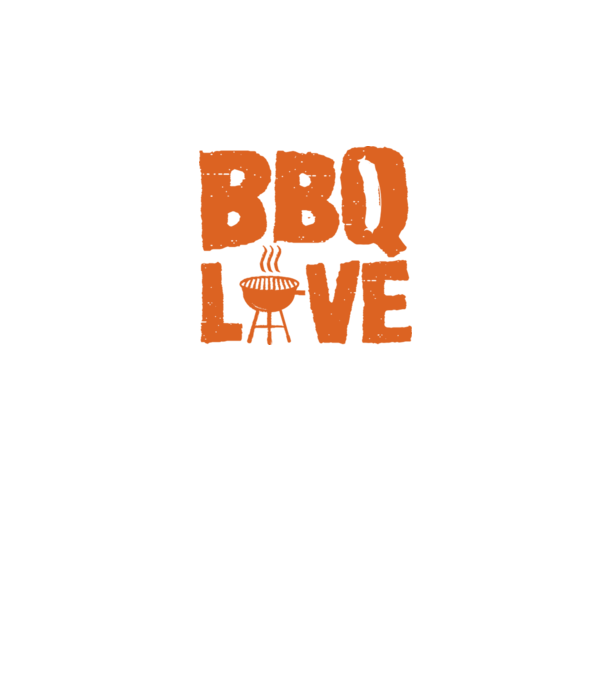 BBQ LOVE model negru pe tricou