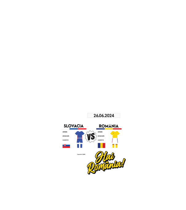 SLO-ROU euro 2024 calendar model alb pe tricou