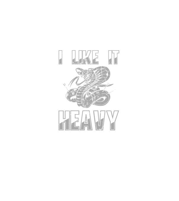 I like it heavy model negru pe tricou