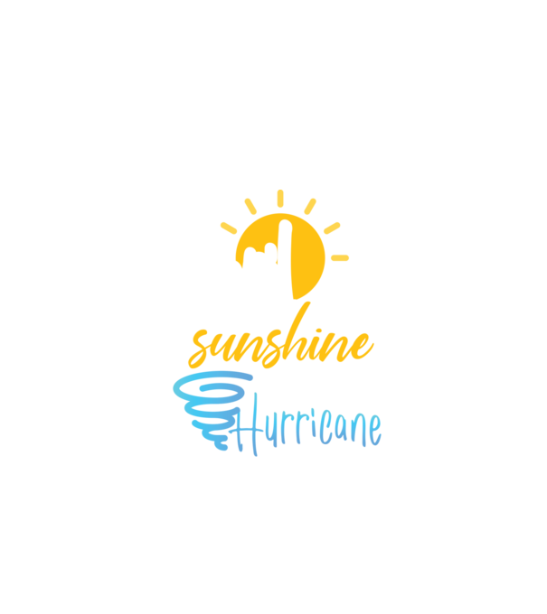 April Girls are Sunshine mixed with a little Hurricane model negru pe tricou