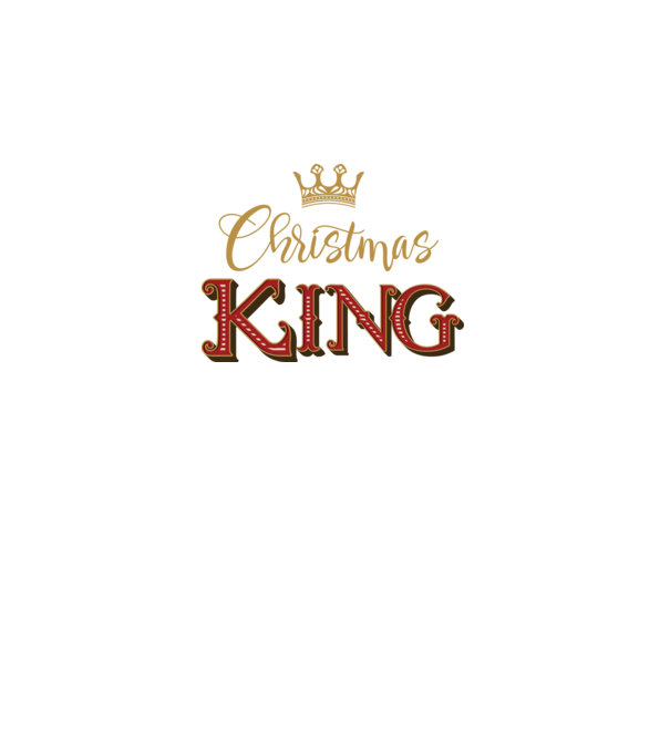 Christmas King model negru pe tricou