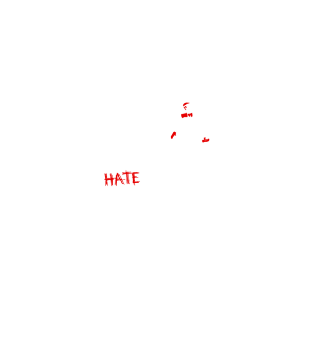 Zombies Hate Fast Food model negru pe tricou