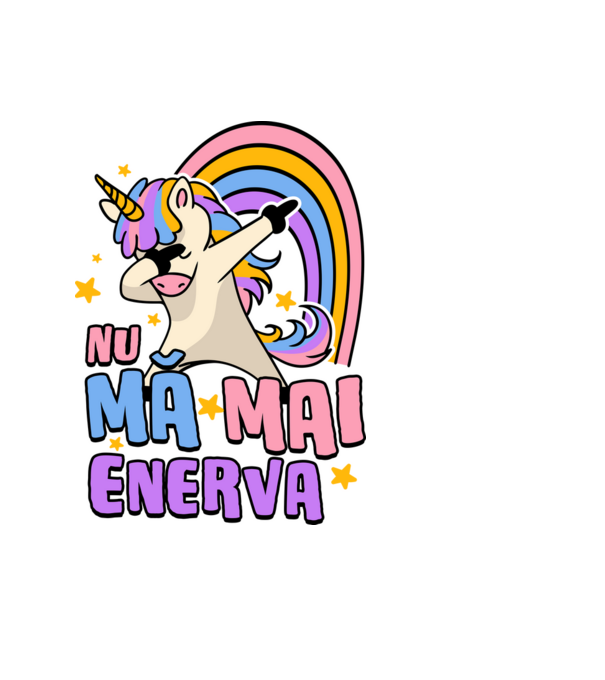 Nu mă mai enerva model negru pe tricou