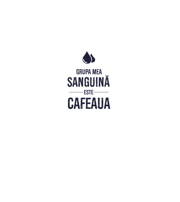 Grupa mea sanguină este cafeaua model gri pe tricou