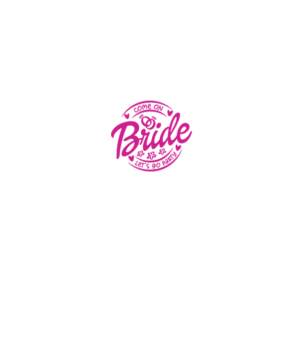 Bride Barbie lets go party model alb pe tricou