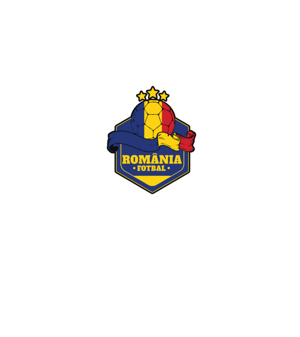 România Fotbal model gri pe tricou