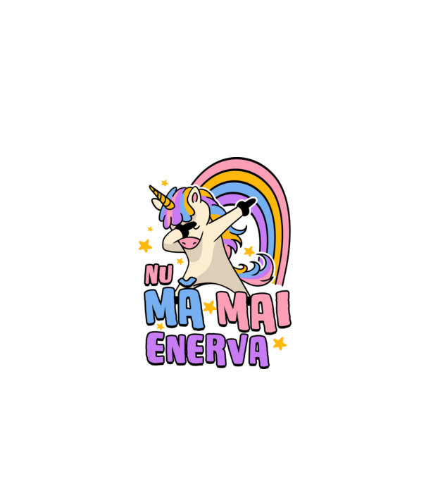 Nu mă mai enerva model negru pe tricou