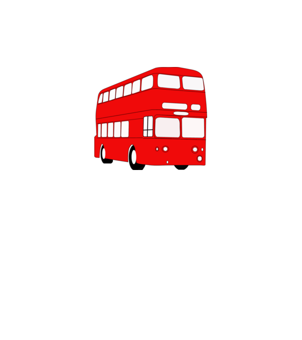 Autobuze model alb pe tricou