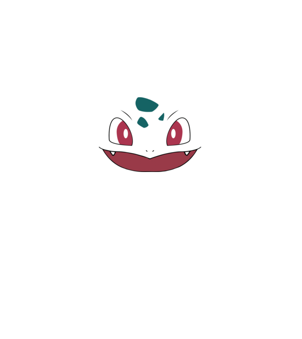 Bulbasaur model gri pe tricou