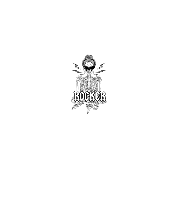 femeie - mutter - rocker model albastru jeanși pe tricou